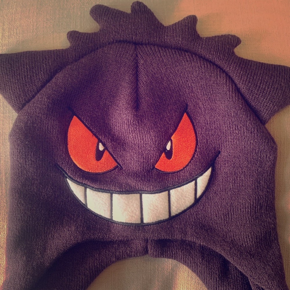 Pokémon Gengar Face 3D Plush Laplander Beanie (OS)
